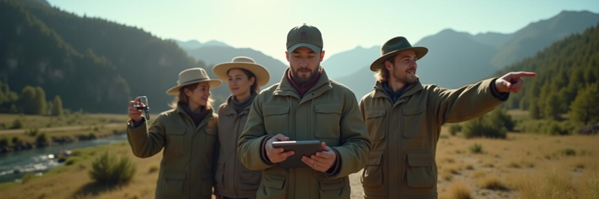 Қазақстан тау бөктерінде далалық зерттеу жүргізіп жатқан Бүршік Шеберханасы командасы